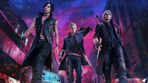 Devil May Cry 5, Game Art, V (Devil May Cry), Nero, Dante, 4K wallpaper