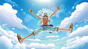Gear 5, Monkey D. Luffy, One Piece, Sun God Nika, 4K wallpaper