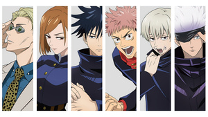 Jujutsu Kaisen, Characters, Kento Nanami, Megumi Fushiguro, Mahito, Yuji Itadori, Sukuna, Nobara Kugisaki, 4K wallpaper