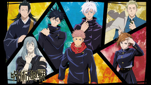 Jujutsu Kaisen, Characters, Suguru Geto, Megumi Fushiguro, Mahito, Yuji Itadori, Sukuna, Nobara Kugisaki, Kento Nanami, 4K wallpaper