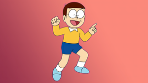 Nobita, Doraemon, 4K wallpaper