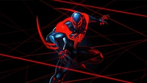 Spider-Man 2099, CGI, Dark aesthetic, 4K wallpaper