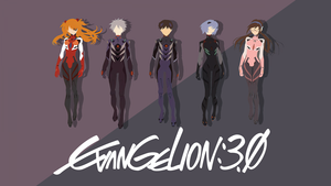 Evangelion, Minimalist, Asuka Langley Soryu, Rei Ayanami, Shinji Ikari, Kaworu Nagisa, Faceless, 4K wallpaper