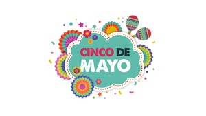 Cinco de Mayo, Banner, Illustration, White background, Mexican holiday, 4K wallpaper