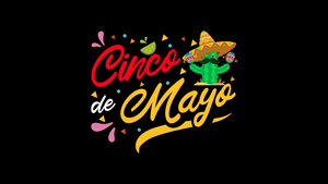Cinco de Mayo, AMOLED, Minimalist, Black background, Mexican holiday, 4K wallpaper