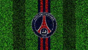 Paris Saint-Germain, Landscape, Green Grass, Logo, Football club, 4K wallpaper