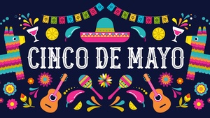 Cinco de Mayo, Ultrawide, Mexican holiday, Colorful, Dark blue, 4K wallpaper