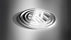 Inter Milan, 3D Art, Monochrome, Football club, Badge, 4K wallpaper