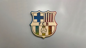 FC Barcelona, Badge, Football club, FCB, 4K wallpaper