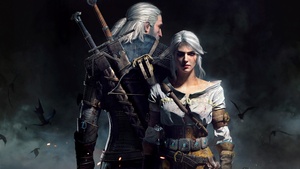 The Witcher 3 Wild Hunt, Geralt of Rivia, Ciri, Game Art, 4K wallpaper