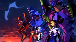 Neon Genesis Evangelion, Anime series, Shinji Ikari, Rei Ayanami, Asuka Langley Soryu, Evangelion Unit-01, Evangelion Unit-00, Evangelion Unit-02, 4K wallpaper