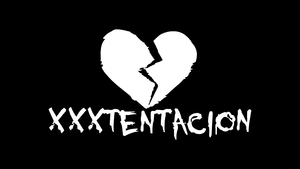 XXXTentacion, Broken heart, Tribute, Black background, AMOLED, Heartbreak, 4K wallpaper