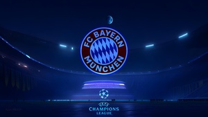 FC Bayern Munich, UEFA Champions League, Football club, Logo, 4K wallpaper