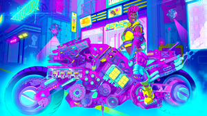 Acer Predator, Cyberpunk, Neon art, Futuristic, 4K wallpaper