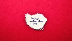 Happy Valentines Day, Paper, Red background, February 14th, 4K wallpaper