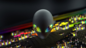 Alienware, Spectrum, Official, Logo, Stock, Hexagons, 4K wallpaper