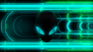 Alienware, Official, Logo, Stock, Glowing eyes, 4K wallpaper