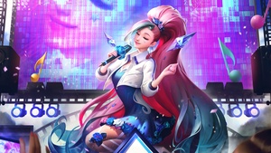 Seraphine, KDA, League of Legends, K-pop, 4K wallpaper