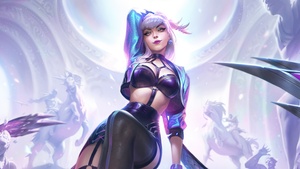 Evelynn KDA, League of Legends, 4K wallpaper