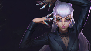 Evelynn, League of Legends, Dark theme, 4K wallpaper
