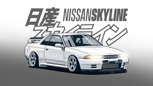 Nissan Skyline GT-R R32, JDM cars, Japanese, Classic cars, 4K wallpaper