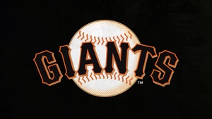 San Francisco Giants, Baseball team, Major League Baseball (MLB), Black background, 4K wallpaper