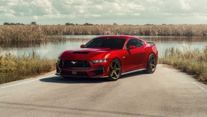 Red, Ford Mustang GT, 4K wallpaper