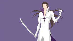 Sosuke Aizen, Faceless, Minimalist, Bleach, Soul Reaper, Purple background, 4K wallpaper