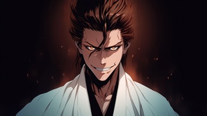 Sosuke Aizen, Soul Reaper, Bleach, 4K wallpaper