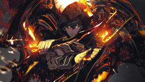 Sung Jinwoo, Artwork, Solo Leveling, 4K wallpaper