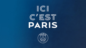 Paris Saint-Germain, Football team, Blue background, 4K wallpaper