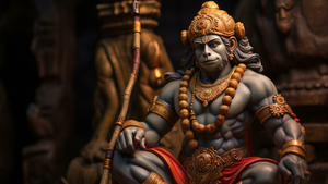 Lord Hanuman, AI art, Illustration, Digital Art, Anjaneya, Jai Shri Ram, Bajrangbali, Hindu God, Indian festival, 4K wallpaper