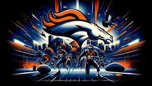 Denver Broncos, NFL team, Super Bowl, Soccer, Football team, Miles Mascot, 4K wallpaper