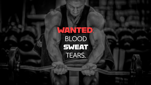 Fitness, Popular quotes, Monochrome background, Dumbbell workout, Bodybuilder, Weight training, 4K wallpaper