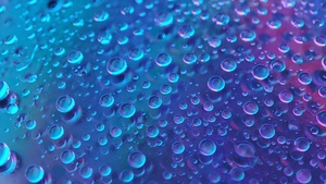 Water droplets, Blue aesthetic, Closeup Photography, Macro, Rain droplets, 4K wallpaper