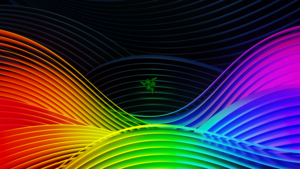 Razer, Colorful, Spectrum, Waves, Ridges, Neon, Abstract lines, 4K wallpaper