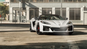 Chevrolet Corvette Z06, White cars, 4K wallpaper