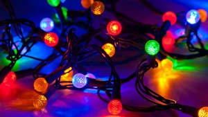 Christmas lights, Colorful, Aesthetic Christmas, Preppy Christmas, Navidad, Noel, 4K wallpaper