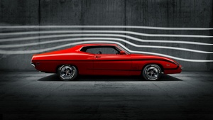 Ford, Vintage car, Red cars, 4K wallpaper