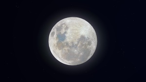 , Full moon, Night, Glowing, 4K wallpaper