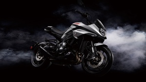 Suzuki GSX-S1000S Katana, Black background, Smoke, 4K wallpaper