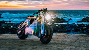 Electric bikes, Beach, 4K wallpaper