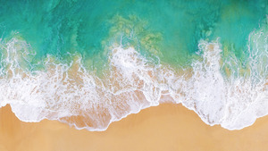 Beach, Drone photo, Aerial view, Seascape, Seashore, 4K wallpaper