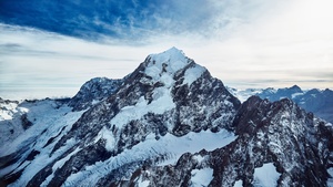 Mount Cook, Peak, Snow covered, Mountains, New Zealand, 4K wallpaper