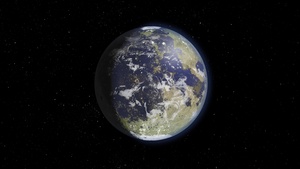 Moon, Earth, Atmosphere, 4K wallpaper