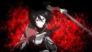 Mikasa Ackerman, Attack on Titan, Shingeki no Kyojin, 4K wallpaper