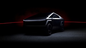 Tesla Cybertruck, Dark aesthetic, Dark background, 4K wallpaper
