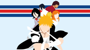 Ichigo Kurosaki, Rukia Kuchiki, Faceless, Bleach, 4K wallpaper