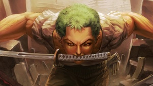 Roronoa Zoro, Three Sword Style, One Piece, 4K wallpaper