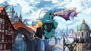 Fullmetal Alchemist, Alphonse Elric, Edward Elric, 4K wallpaper
